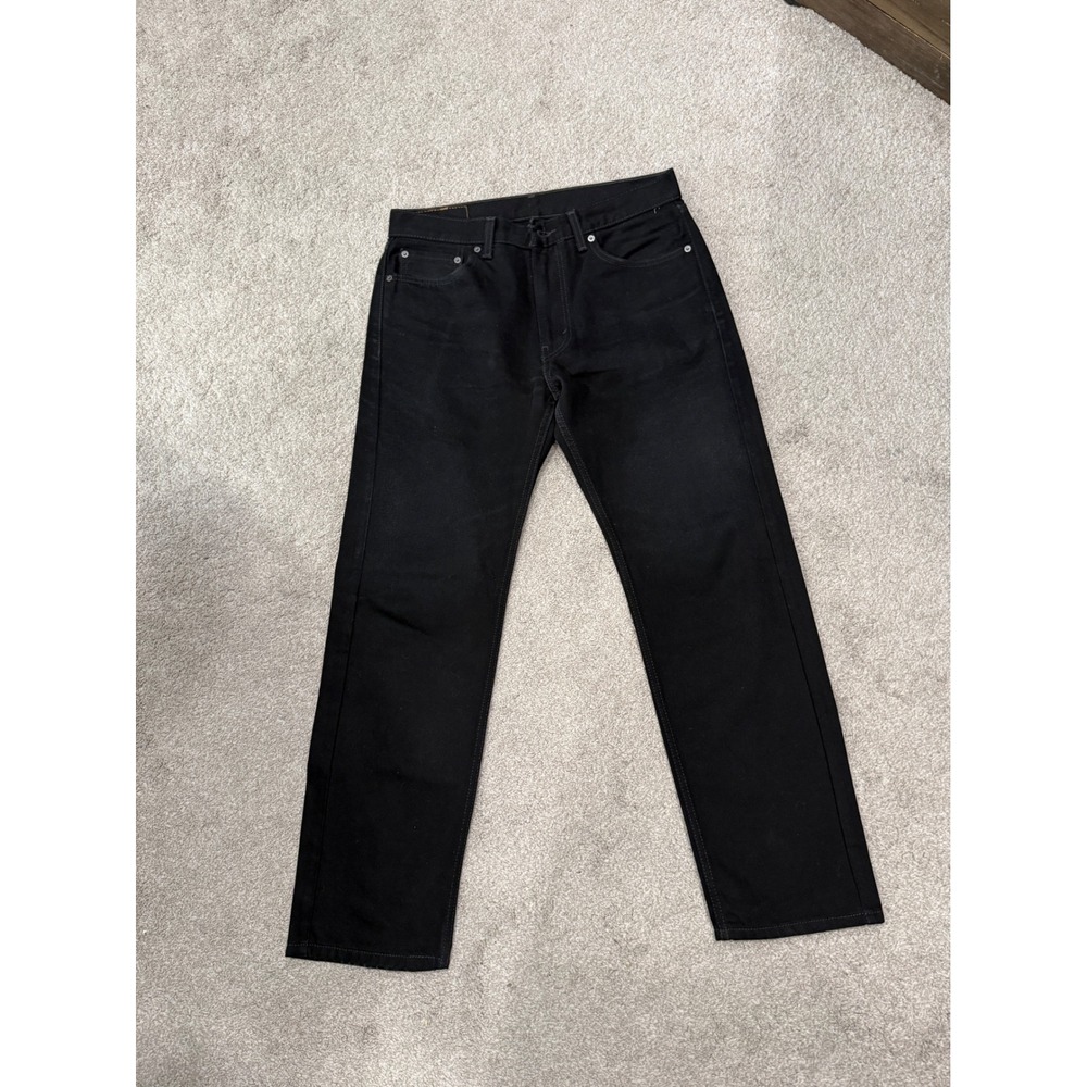 Levis‎ 505 Regular Fit Straight Leg Mens Black Denim Jeans 32x30